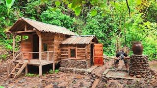 Full video 300 days of building a house in the forest alone, from start to finish