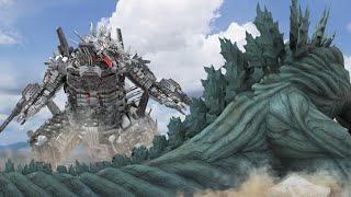 Mechagodzilla anime  VS Godzilla earth in real life