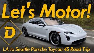 Porsche Taycan 4S Los Angeles to Seattle Road Trip #automobile #ev