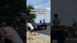 1300HP Lamborghini Scares Kids 