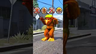 BUS CHALLENGE BRAINROT Animal tung tung tung sahur brr brr patapim udin din din dun in GTA 5 #gta5