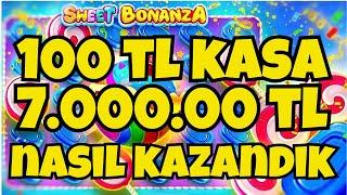  Sweet Bonanza Küçük Kasa 100 TL KASA NASIL KATLANIR  ??? TAKTİKLERLE VURGUNA DEVAM ! ! BİG WİN