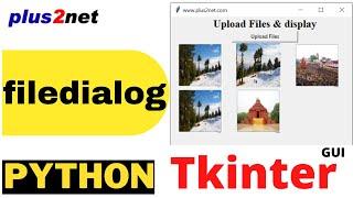 Tkinter filedialog to read upload and adjust height width to resize multiple images to display