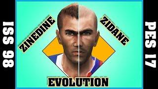 ZINEDINE ZIDANE evolution [ISS Pro 98 - PES 17]