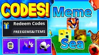 *NEW CODES* ALL WORKING CODES in MEME SEA 2024! ROBLOX MEME SEA CODES!