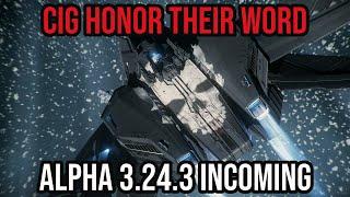 Star Citizen What's Going On - Alpha 3.24.3, CIG Honor Their Word & Insurance Updates