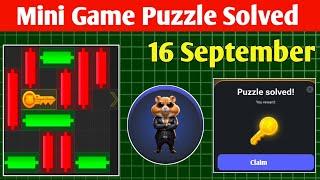 Key 59! | 16 September How To Solve Mini Game PUZZLE in Hamster Kombat (100% Solved!)