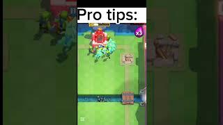 Pro tips vs In game . #clashroyale #supercell #shorts @ClashRoyale