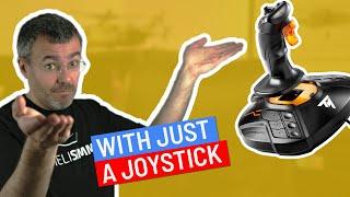 YOU CAN DO IT! How to fly a helicopter in a sim with a simple joystick!