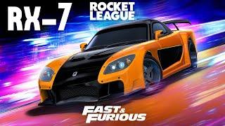 Mazda RX-7 Fast & Furious in Rocket League!