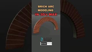 Brick arc modeling in 60 sec #3dsmaxtutorial