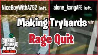 Making Tryhards Rage Quit In GTA Online.. This Was Funny
