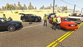 DEPLOYED SPIKE STRIPS (AGGRESSIVE DRIVER) | POLICE ROLEPLAY | FLASHING LIGHTS