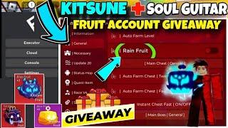 Script Blox Fruit Mobile REAL FRUIT RAIN, AUTO FARM & KITSUNE ACCOUNT GIVEAWAY | Fluxus Delta Script