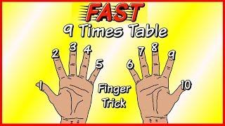 Learn the 9 times table EASILY and FAST using your FINGERS!!!