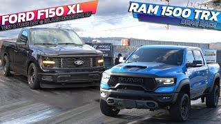 Ram 1500 TRX vs F150 Supercharged Drag Race @ Island dragway