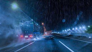 ️Driving in the Heavy Rainfor relaxing & deep sleep