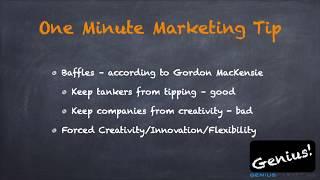 Innovate: GeniusMarketing.com One Minute Marketing Tip