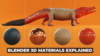 Blender 3D Materials Explained - Beginner to PRO