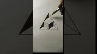 How to draw 3D drawing || Fantastic 3D Illusion || 3D Drawings On Paper ||#shorts