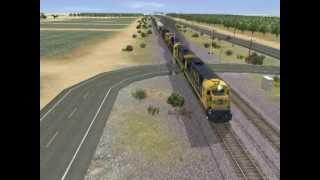 Santa Fe in the Mojave. Trainz 12