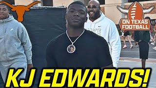KJ Edwards on Meeting Chad Scott, Texas Visit & More! | Longhorns Football | Recruiting