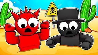 Can RED & BLACK SPRUNKI ESCAPE ALL QUICKSAND TRAPS In Roblox