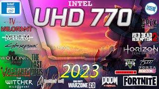 Intel UHD 770 in 15 GAMES     (i5-12600K , i7-12700K, i9-12900K IGPU TEST )  | 2023-2024