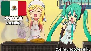 A Hatsune Miku le gustan los elotes!! | Doblaje en español latino | Jashin-chan Dropkick X