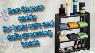 best shower caddy? men's grooming products shelf