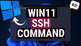 Installing SSH Client on Windows 11 and using the Command Prompt / Terminal