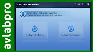 AOMEI OneKey Backup and Recovery Free