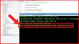 Visual Studio nuget package manager console install package | visual studio 2022 nuget