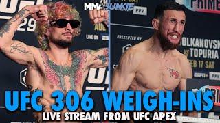 UFC 306 Official Weigh-Ins from the UFC Apex in Las Vegas