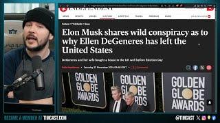 Ellen DeGeneres FLEES US Over Diddy Filed CONSPIRACY Goes Viral, Media Claims Elon Musk SHARING IT