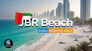 JBR Beach 2025  Самое Красивое Место в Дубае | 4K Пешеходный Тур