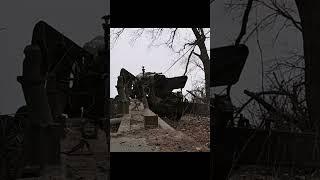 Large-caliber gun Hyacinth-B. War in Ukraine. Stop the war!