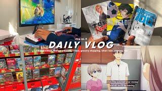 daily vlog  : productive days, manga unboxing + haul,  grocery shopping, what i eat, calming, etc