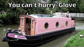 341. Canal boating on a brand new, tiny (and very pink) narrowboat.