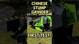 Testing a Chinese Mini Skid Steer Stump Grinder - Is It Worth the $$?