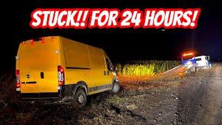Why Is a Delivery Van, and a Tow Truck in a Corn Field?