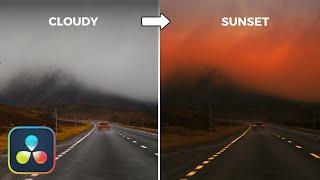 Master Transforming Cloudy Skies into Vibrant Sunsets in DaVinci Resolve