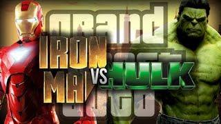 GTA 4: Iron Man VS Hulk! - (Funny Moments w/ Mods)