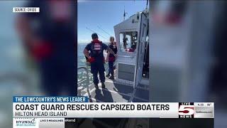 VIDEO: Coast Guard rescues 2 boaters off Hilton Head Island