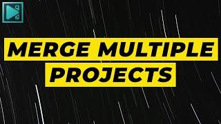 How to merge multiple projects in VSDC Free Video Editor?