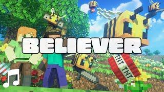 [AMV] Imagine Dragons - Believer  BEES FIGHT (Minecraft Animation) PART -1