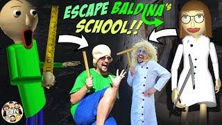 ESCAPE LADY BALDI'S Basics School!  (FGTEEV Baldina Gameplay/Skit)