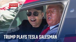 Donald Trump buys a Tesla to boost Elon Musk's struggling stock