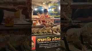 Crocodile grill at Pattaya food Street Ruby George watch full video uploaded