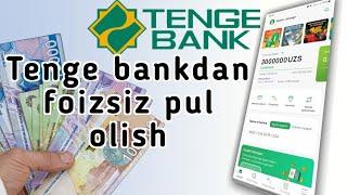 Diqqat! Tenge bankdan foizsiz kredit pul olish